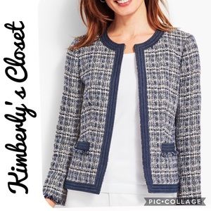 EUC Like NEW Worn Once TALBOTS Tweed Jacket Size 2